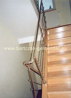 Geländer Edelstahl innen Außen Bausatz für Treppen Balkon Glas aus Polen selber Bauen